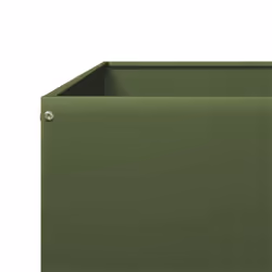 vidaXL Garden Raised Bed Outdoor Planter Pot Flower Box Olive green Steel - Additional view 6