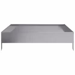 vidaXL Garden Raised Bed Outdoor Planter Pot Patio Flower Box Galvanised Steel - Additional view 4