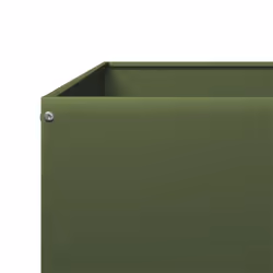 vidaXL Garden Raised Bed Outdoor Planter Pot Flower Box Olive green Steel - Additional view 6