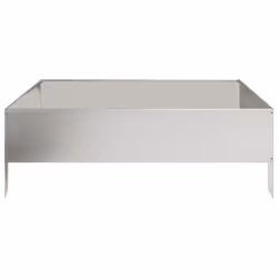 vidaXL Garden Raised Bed Outdoor Planter Pot Patio Flower Box Stainless Steel - Additional view 4