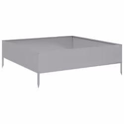 vidaXL Garden Raised Bed Outdoor Planter Pot Patio Flower Box Galvanised Steel - Additional view 5