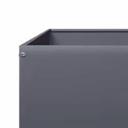 vidaXL Garden Raised Bed Outdoor Planter Pot Patio Flower Box Anthracite Steel - Additional view 6