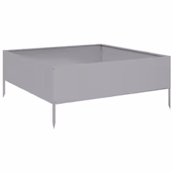 vidaXL Garden Raised Bed Outdoor Planter Pot Patio Flower Box Galvanised Steel - Additional view 5