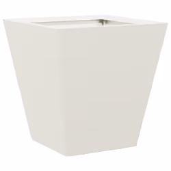 vidaXL Garden Planters Outdoor Flower Pot Patio Raised Bed Planter Box Steel - white, 30 x 30 x 30 cm/ 2 pcs - Additional view 4