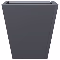 vidaXL Garden Planters Outdoor Flower Pot Patio Raised Bed Planter Box Steel - anthracite, 30 x 30 x 30 cm/ 2 pcs - Additional view 5