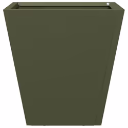 vidaXL Garden Planters Outdoor Flower Pot Patio Raised Bed Planter Box Steel - olive green, 30 x 30 x 30 cm/ 1 pcs - Additional view 4