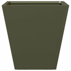 vidaXL Garden Planters Outdoor Flower Pot Patio Raised Bed Planter Box Steel - olive green, 30 x 30 x 30 cm/ 2 pcs - Additional view 6