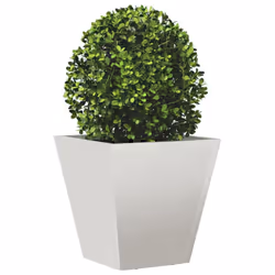 vidaXL Garden Planters Outdoor Flower Pot Patio Raised Bed Planter Box Steel - light grey, 30 x 30 x 30 cm/ 1 pcs - Additional view 2