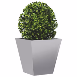 vidaXL Garden Planters Outdoor Flower Pot Patio Raised Bed Planter Box Steel - grey, 30 x 30 x 30 cm/ 1 pcs - Additional view 2