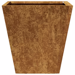 vidaXL Garden Planters Outdoor Flower Pot Patio Raised Bed Planter Box Steel - brown, 30 x 30 x 30 cm/ 1 pcs - Additional view 4