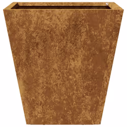 vidaXL Garden Planters Outdoor Flower Pot Patio Raised Bed Planter Box Steel - brown, 30 x 30 x 30 cm/ 1 pcs - Additional view 5