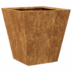 vidaXL Garden Planters Outdoor Flower Pot Patio Raised Bed Planter Box Steel - brown, 30 x 30 x 30 cm/ 1 pcs - Additional view 6