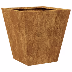vidaXL Garden Planters Outdoor Flower Pot Patio Raised Bed Planter Box Steel - brown, 30 x 30 x 30 cm/ 2 pcs - Additional view 8