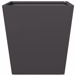 vidaXL Garden Planters Outdoor Flower Pot Patio Raised Bed Planter Box Steel - black, 40 x 40 x 40 cm/ 1 pcs - Additional view 4