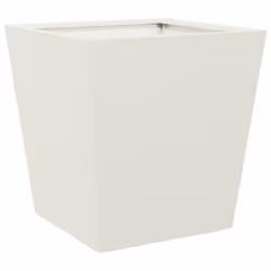 vidaXL Garden Planters Outdoor Flower Pot Patio Raised Bed Planter Box Steel - white, 40 x 40 x 40 cm/ 1 pcs - Additional view 5