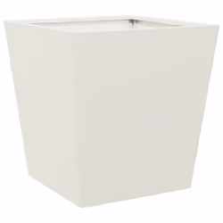 vidaXL Garden Planters Outdoor Flower Pot Patio Raised Bed Planter Box Steel - white, 40 x 40 x 40 cm/ 2 pcs - Additional view 4