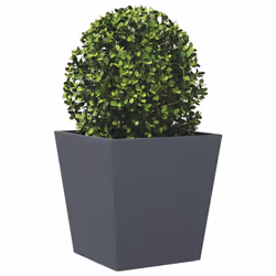 vidaXL Garden Planters Outdoor Flower Pot Patio Raised Bed Planter Box Steel - anthracite, 40 x 40 x 40 cm/ 1 pcs - Additional view 2