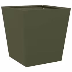 vidaXL Garden Planters Outdoor Flower Pot Patio Raised Bed Planter Box Steel - olive green, 40 x 40 x 40 cm/ 2 pcs - Additional view 4