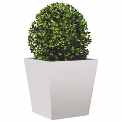 vidaXL Garden Planters Outdoor Flower Pot Patio Raised Bed Planter Box Steel - light grey, 40 x 40 x 40 cm/ 1 pcs - Additional view 2