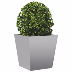 vidaXL Garden Planters Outdoor Flower Pot Patio Raised Bed Planter Box Steel - grey, 40 x 40 x 40 cm/ 1 pcs - Additional view 2