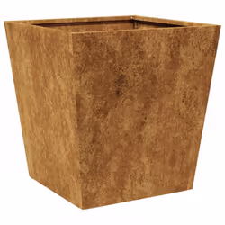 vidaXL Garden Planters Outdoor Flower Pot Patio Raised Bed Planter Box Steel - brown, 40 x 40 x 40 cm/ 1 pcs - Additional view 6