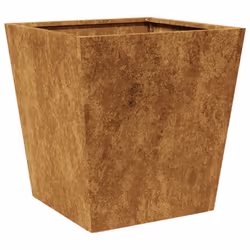 vidaXL Garden Planters Outdoor Flower Pot Patio Raised Bed Planter Box Steel - brown, 40 x 40 x 40 cm/ 2 pcs - Additional view 8