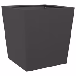 vidaXL Garden Planters Outdoor Flower Pot Patio Raised Bed Planter Box Steel - black, 50 x 50 x 50 cm/ 2 pcs - Additional view 7
