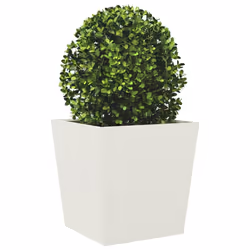 vidaXL Garden Planters Outdoor Flower Pot Patio Raised Bed Planter Box Steel - white, 50 x 50 x 50 cm/ 1 pcs - Additional view 2