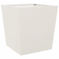 vidaXL Garden Planters Outdoor Flower Pot Patio Raised Bed Planter Box Steel - white, 50 x 50 x 50 cm/ 2 pcs - Additional view 4