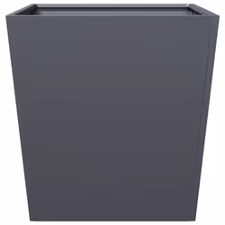 vidaXL Garden Planters Outdoor Flower Pot Patio Raised Bed Planter Box Steel - anthracite, 50 x 50 x 50 cm/ 2 pcs - Additional view 5