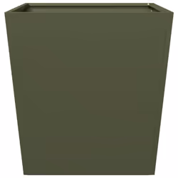 vidaXL Garden Planters Outdoor Flower Pot Patio Raised Bed Planter Box Steel - olive green, 50 x 50 x 50 cm/ 1 pcs - Additional view 4