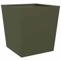 vidaXL Garden Planters Outdoor Flower Pot Patio Raised Bed Planter Box Steel - olive green, 50 x 50 x 50 cm/ 1 pcs - Additional view 5