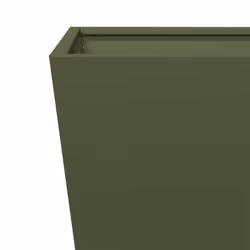 vidaXL Garden Planters Outdoor Flower Pot Patio Raised Bed Planter Box Steel - olive green, 50 x 50 x 50 cm/ 1 pcs - Additional view 6