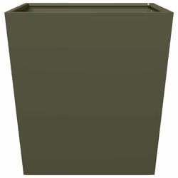 vidaXL Garden Planters Outdoor Flower Pot Patio Raised Bed Planter Box Steel - olive green, 50 x 50 x 50 cm/ 2 pcs - Additional view 6