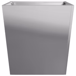 vidaXL Garden Planters Outdoor Flower Pot Patio Raised Bed Planter Box Steel - grey, 50 x 50 x 50 cm/ 1 pcs - Additional view 4
