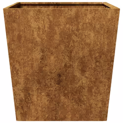 vidaXL Garden Planters Outdoor Flower Pot Patio Raised Bed Planter Box Steel - brown, 50 x 50 x 50 cm/ 1 pcs - Additional view 5
