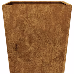 vidaXL Garden Planters Outdoor Flower Pot Patio Raised Bed Planter Box Steel - brown, 50 x 50 x 50 cm/ 2 pcs - Additional view 5