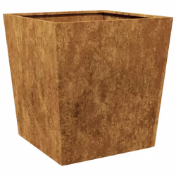 vidaXL Garden Planters Outdoor Flower Pot Patio Raised Bed Planter Box Steel - brown, 50 x 50 x 50 cm/ 2 pcs - Additional view 6