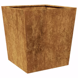 vidaXL Garden Planters Outdoor Flower Pot Patio Raised Bed Planter Box Steel - brown, 50 x 50 x 50 cm/ 2 pcs - Additional view 8