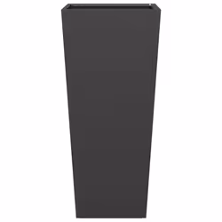 vidaXL Garden Planters Outdoor Flower Pot Patio Raised Bed Planter Box Steel - black, 35 x 35 x 75 cm/ 2 pcs - Additional view 5