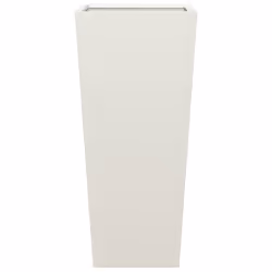 vidaXL Garden Planters Outdoor Flower Pot Patio Raised Bed Planter Box Steel - white, 35 x 35 x 75 cm/ 1 pcs - Additional view 4