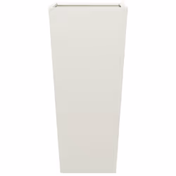 vidaXL Garden Planters Outdoor Flower Pot Patio Raised Bed Planter Box Steel - white, 35 x 35 x 75 cm/ 2 pcs - Additional view 4