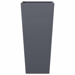 vidaXL Garden Planters Outdoor Flower Pot Patio Raised Bed Planter Box Steel - anthracite, 35 x 35 x 75 cm/ 2 pcs - Additional view 4
