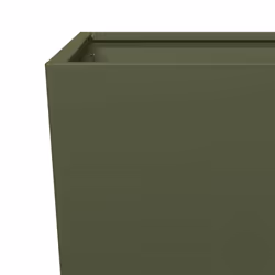 vidaXL Garden Planters Outdoor Flower Pot Patio Raised Bed Planter Box Steel - olive green, 35 x 35 x 75 cm/ 1 pcs - Additional view 6