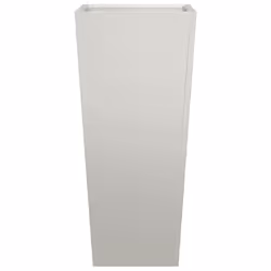 vidaXL Garden Planters Outdoor Flower Pot Patio Raised Bed Planter Box Steel - light grey, 35 x 35 x 75 cm/ 1 pcs - Additional view 4