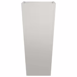 vidaXL Garden Planters Outdoor Flower Pot Patio Raised Bed Planter Box Steel - light grey, 35 x 35 x 75 cm/ 2 pcs - Additional view 4