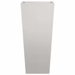 vidaXL Garden Planters Outdoor Flower Pot Patio Raised Bed Planter Box Steel - light grey, 35 x 35 x 75 cm/ 2 pcs - Additional view 6