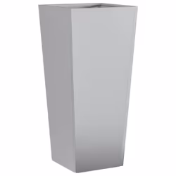 vidaXL Garden Planters Outdoor Flower Pot Patio Raised Bed Planter Box Steel - grey, 35 x 35 x 75 cm/ 1 pcs