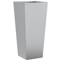 vidaXL Garden Planters Outdoor Flower Pot Patio Raised Bed Planter Box Steel - grey, 35 x 35 x 75 cm/ 1 pcs