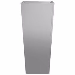 vidaXL Garden Planters Outdoor Flower Pot Patio Raised Bed Planter Box Steel - grey, 35 x 35 x 75 cm/ 1 pcs - Additional view 4